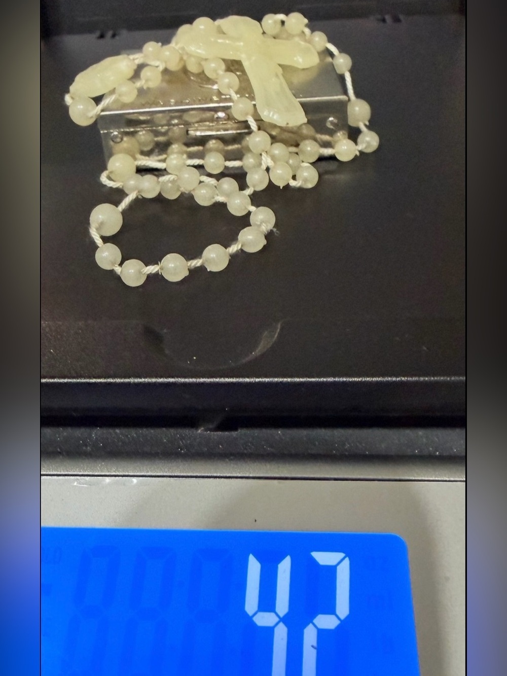 Vtg “Travel Shrine”-1940’s Franciscan Monastery Case w/Mid Century Rosary 42g - Picture 13 of 14
